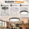 48W 50CM Led stropní světlo černé stmívatelné 3 barevné Náhled obrázku produktu 10