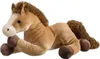 A plush toy horse lying down on a white background. Anteprima dell’immagine prodotto