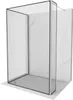 Mexen Kioto Duschwand Walk-in 110 x 100 x 40 cm, schwarzes Produktbild-Vorschau 1
