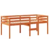 Hochbett mit Dach Wachsbraun 90x190 cm Massivholz Kiefer Produktbild-Vorschau 7