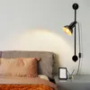 ZMH Wandleuchte Innen Schwarz Wandlampe  Wandbeleuchtung Produktbild-Vorschau 9