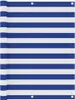 vidaXL Balkon-Sichtschutz Weiß und Blau 120x600 cm Produktbild-Vorschau 2