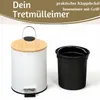 LS-LebenStil Kosmetikeimer Papierkorb 3 Liter Weiß Produktbild-Vorschau 9