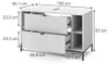 Waschbeckenunterschrank Vicco Eliza Weiß 100 x 63 cm mit 2 Produktbild-Vorschau 2