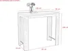 Hela Tische, Stehtisch Bartisch Frieda - Nachbildung Weiß, Produktbild-Vorschau 6