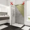 Duschrückwand SCHULTE DecoDesign Verblender hell 255 x 150 Produktbild-Vorschau 6