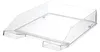 A clear plastic document tray on a white background. Produktbild-Vorschau