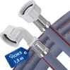 Zulaufschlauch 1,5 m 25°C Gummidichtung 3/4" gerade Winkel Produktbild-Vorschau 1