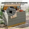 Outsunny Gartenbox 450 L Polyrattan wasserdicht Auflagenbox Produktbild-Vorschau 9
