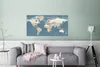 MuchoWow® Poster Weltkarte - Atlas - Blau 120x60 cm - Bild Produktbild-Vorschau 5