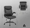 EUGAD Bürostuhl ergonomisch, Chefsessel 150 kg, Drehstuhl Produktbild-Vorschau 3