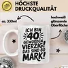 40 Geburtstag Tasse Geschenk Ich Bin 40 Geworden Vierzig Produktbild-Vorschau 3