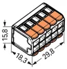 Wago verbindingsklem 221-420, 10-polig met hefbrugjes, Productafbeelding-voorbeeld 5