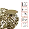 3.06 Metall LED Adventskranz in gold - Ø 32 cm - Kranz mit Produktbild-Vorschau 3