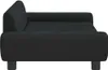 A side view of a black dog bed. Náhled obrázku produktu