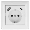 DELOCK Einbausteckdose mit 2 USB Ladeports 1 x USB A und C Produktbild-Vorschau 2