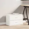 vidaXL Skříňka se 2 zásuvkami Bílá 60x31x40 cm Materiál na Náhled obrázku produktu 3