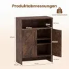 COSTWAY Schuhschrank im Landhausstil mit Türen, 70 x 35 x Produktbild-Vorschau 3