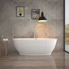 HOME DELUXE - freistehende Badewanne - DELIA, Weiß - Maße: Produktbild-Vorschau 2