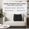 vidaXL Poduszka na plecy czarna 60 x 24 x 50 cm aksamitna Podgląd zdjęcia produktu 6