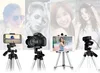 A collage of four images showing different camera and phone setups on tripods. Anteprima dell’immagine prodotto