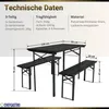 Bierzeltgarnitur WIESN klein 3-teilig klappbar | 1x Tisch & Produktbild-Vorschau 3