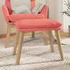 vidaXL Podnožka růžová 45x29,5x35 cm Velvet Náhled obrázku produktu 2