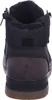 The back view of a black winter boot. Podgląd zdjęcia produktu