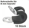 10 x Schelle für Gasrohr 8 mm mit Gummieinlage, Produktbild-Vorschau 2