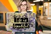 MuchoWow® Laptop Aufkleber Sticker Cover Zitate - Leben - Produktbild-Vorschau 5
