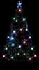 A pre-lit Christmas tree with fiber optic lights and a star on top, set against a black background. Náhľad obrázku produktu