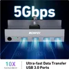 BENFEI KVM prepínače USB 3.0 HDMI KVM prepínač 8K 60Hz 4 Náhľad obrázku produktu 5