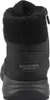 The back view of a black Skechers waterproof boot. Voir les images du produit