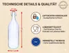 4 x 2L Flasche mit Bügelverschlüss Glasballon Weinflasche Produktbild-Vorschau 8