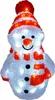 LED Schneemann Weihnachtsbeleuchtung Acryl kaltweiß 40 LEDs Strombetrieb Außen Anteprima dell’immagine prodotto