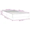 vidaXL Łóżko z materacem sprężynowym białe 90x190 cm Podgląd zdjęcia produktu 10