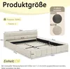 Podwójne łóżko Sweiko 160x200 cm, łóżko z jedwabiście Podgląd zdjęcia produktu 6
