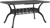 vidaXL Tavolo da giardino nero 150x90x72 cm in fusione di Anteprima dell’immagine prodotto 1