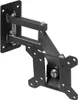 A black metal TV wall mount is shown against a white background. Podgląd zdjęcia produktu