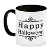 Kaffeetasse mit gruseligem Geisterhaus Motiv und Spruch - Produktbild-Vorschau 2