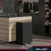 WELLGRO Treteimer 2x30L Schwarz – Edelstahl mit Softclose & Produktbild-Vorschau 8