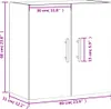 vidaXL Nástenná skriňa Sonoma dub 60x31x60 cm odvodený Náhľad obrázku produktu 8