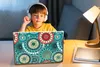 MuchoWow® Laptop Aufkleber Sticker Cover Mädchen - Blumen - Produktbild-Vorschau 3