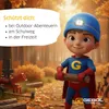 Gebol czapka dziecięca LED z odblaskowymi paskami niebieska Podgląd zdjęcia produktu 4