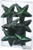 Christbaumschmuck STERN - Weihnachtsbaumschmuck - bruchfest - H: 7,5cm - grün - 6er Set Produktbild-Vorschau