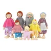 Drewniany domek dla lalek rodzina, urocza symulacja, 7 Podgląd zdjęcia produktu 2