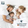 A family sleeping in a bed. Produktbild-Vorschau
