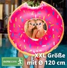 Nafukovací kruh Donut s 1x držákem na pití - 120 cm Náhled obrázku produktu 2