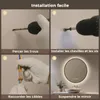 S'AFIELINA Miroir Salle de Bain LED Rond 80 cm avec Voir les images du produit 13