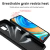 A black phone case is shown with a smartphone inside, highlighting its features. Produktbild-Vorschau